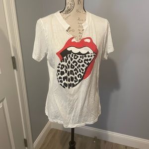 Anthropologie Letluv Rolling Stones tee M EUC